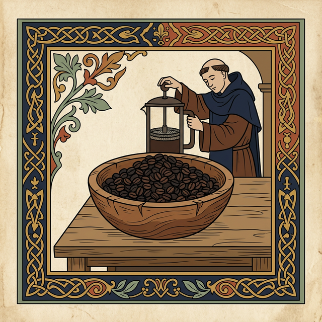 Freshly roasted specialty coffee beans